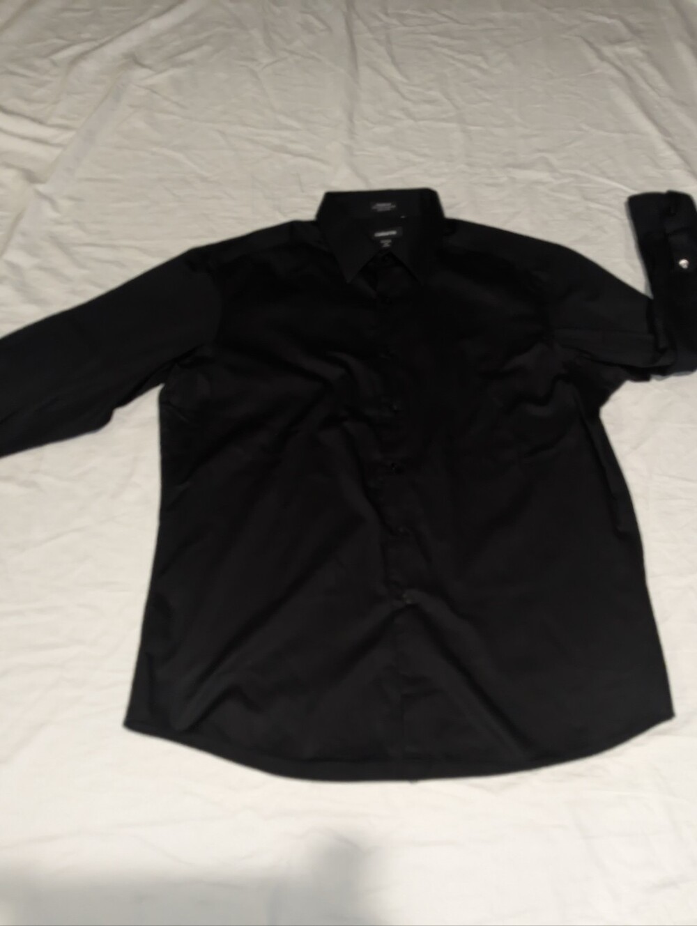 Claiborne Black Men's Dress Shirt - Button Front